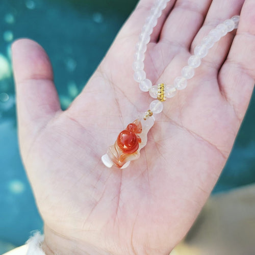 Nanhong Agate Adjustable Necklace | Weaver Of Fortune