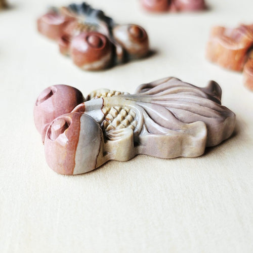 Natural Alashan Stone Goldfish | Alashan Prosperity Keepers