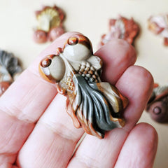 Natural Alashan Stone Goldfish | Alashan Prosperity Keepers