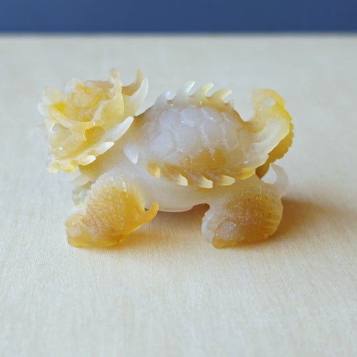 Natural Carnelian Dragon Turtle | Hand Carved Longgui