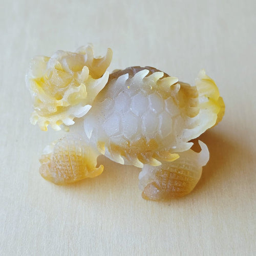 Natural Carnelian Dragon Turtle | Hand Carved Longgui