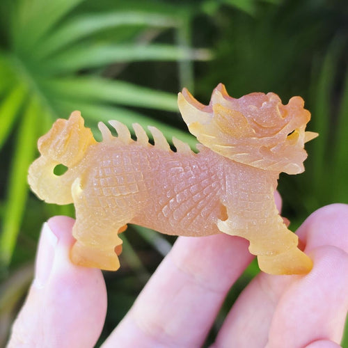 Natural Carnelian Qilin | Hand Carved Qilin