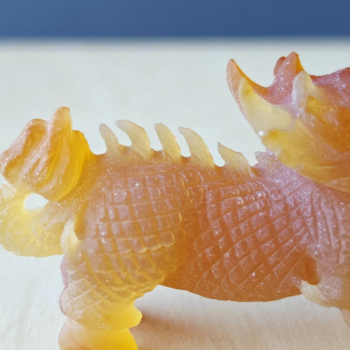 Natural Carnelian Qilin | Hand Carved Qilin