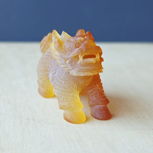 Natural Carnelian Qilin | Hand Carved Qilin