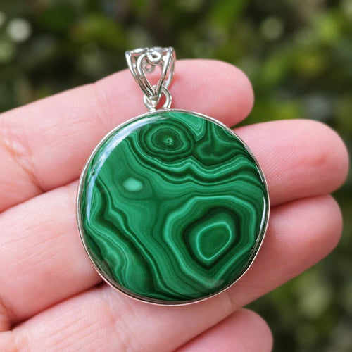 Malachite Pendant | Dual Frequency