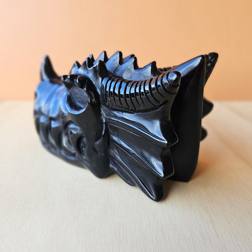 Obsidian Dragon Carving | Obsidian Reign