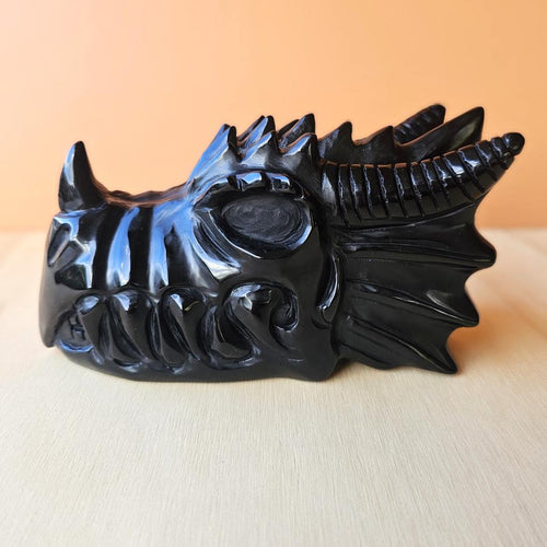 Obsidian Dragon Carving | Obsidian Reign