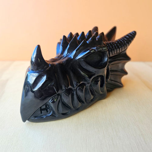 Obsidian Dragon Carving | Obsidian Reign