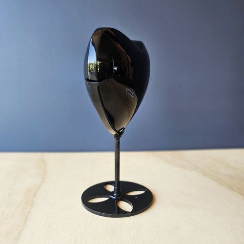 Obsidian Heart On Stand | Protected Love