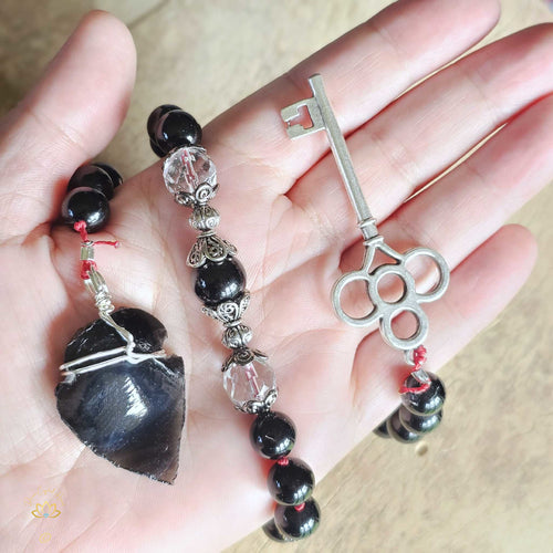 Obsidian Meditation Mala | I AM Divinely Protected