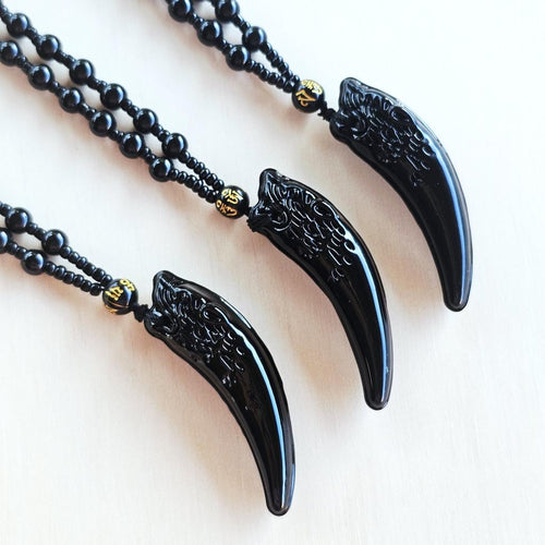Obsidian Necklace | The Jaguar spirit