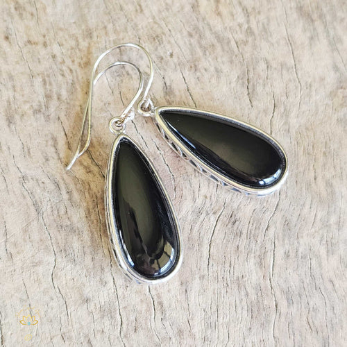 Obsidian Pendant & Earring Set | Inner Alchemy