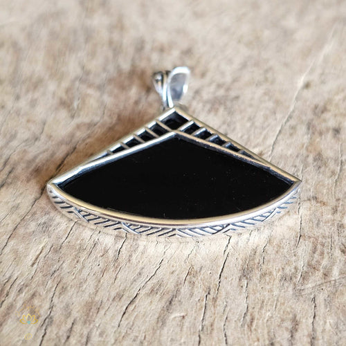 Obsidian Pendant & Earring Set | Vigilant Protector