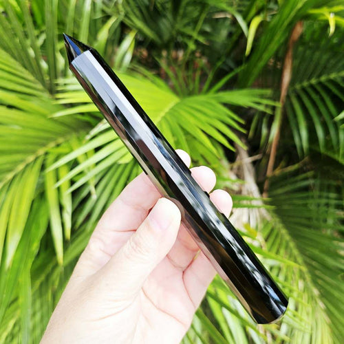 Obsidian Vogel Wand | 18 Sides