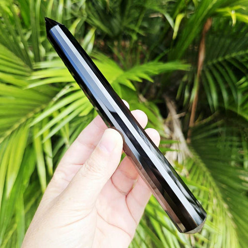 Obsidian Vogel Wand | 18 Sides
