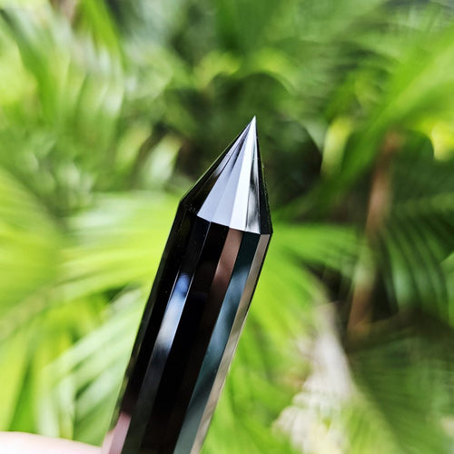 Obsidian Vogel Wand | 18 Sides