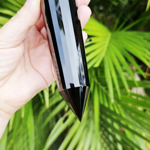 Obsidian Vogel Wand | 24 Sides 356gms