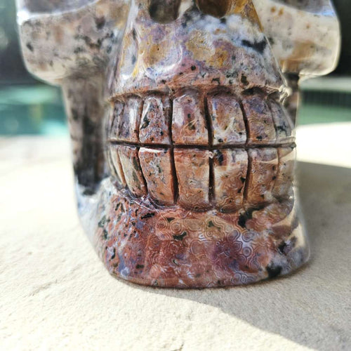 Ocean Jasper Extra Large Skull | The Archivist