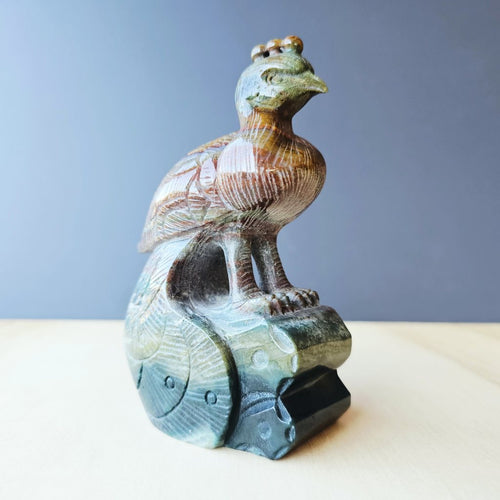 Ocean Jasper Peacock | Majestic Guardian