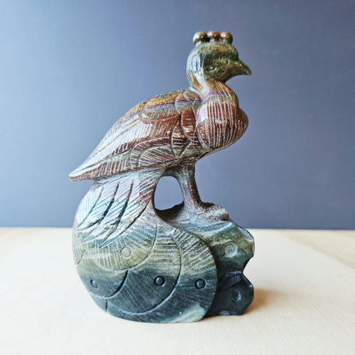 Ocean Jasper Peacock | Majestic Guardian