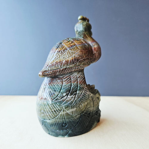 Ocean Jasper Peacock | Majestic Guardian