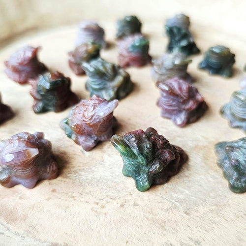 Ocean jasper Money Toad | Calming Ocean Of Abundance