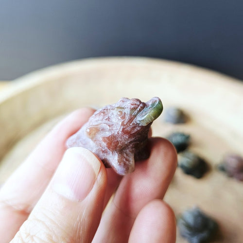 Ocean jasper Money Toad | Calming Ocean Of Abundance