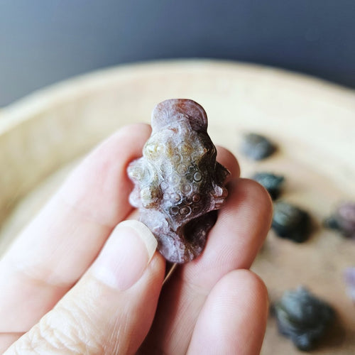 Ocean jasper Money Toad | Calming Ocean Of Abundance