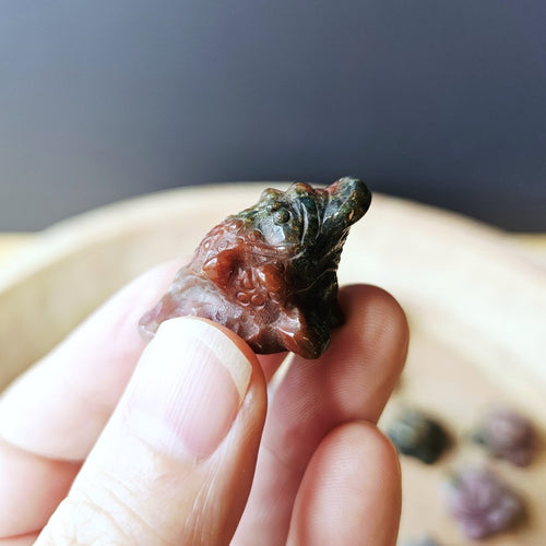 Ocean jasper Money Toad | Calming Ocean Of Abundance