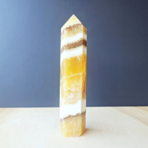 Orange Banded Calcite | Generator 411gms