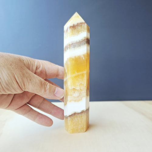 Orange Banded Calcite | Generator 411gms