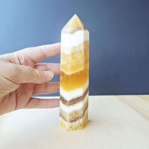 Orange Banded Calcite | Generator 491gms