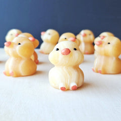 Orange Calcite Ducks | Sunkissed Waddles
