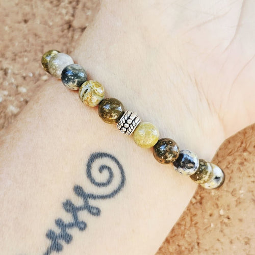 Orbicular Ocean Jasper Bracelet | Ancient Wisdom