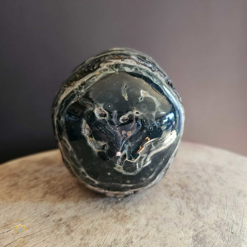 Orbicular Ocean Jasper Skull | Guardian Of Expansion