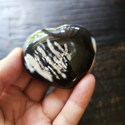 Orca Agate | Heart 109gms