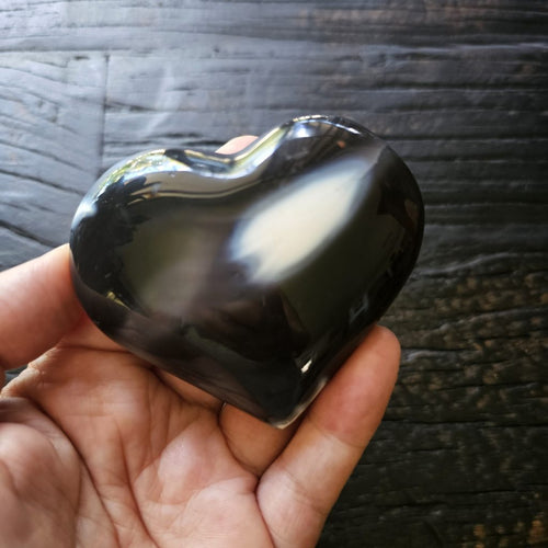 Orca Agate | Heart 196gms