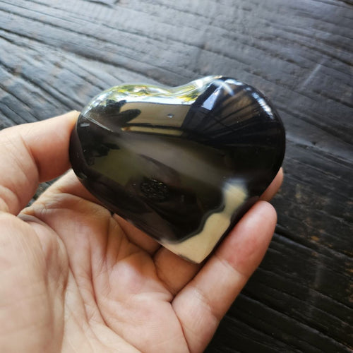 Orca Agate | Heart 196gms