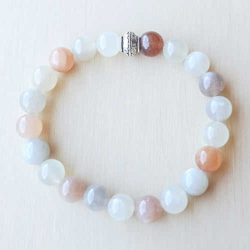 Peach Selenite Bracelet | Radiant Clarity