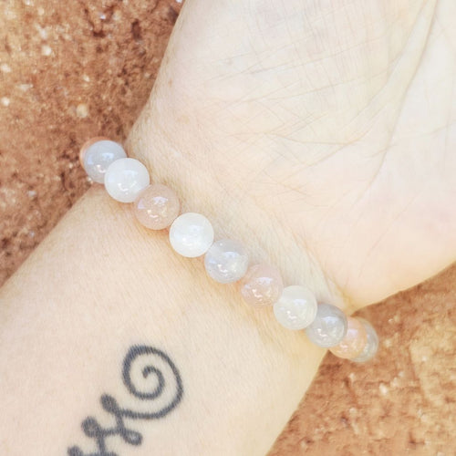 Peach Selenite Bracelet | Radiant Clarity