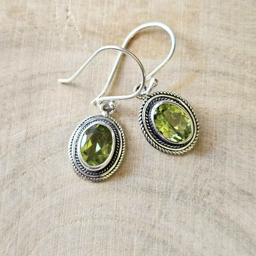 Peridot Faceted Earrings | Vibrant Energy