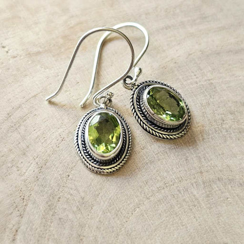 Peridot Faceted Earrings | Vibrant Energy