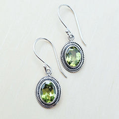 Peridot Faceted Earrings | Vibrant Energy
