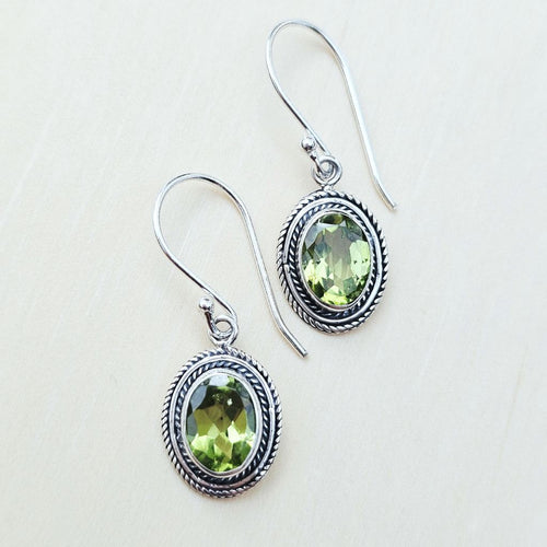 Peridot Faceted Earrings | Vibrant Energy