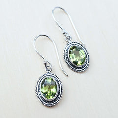 Peridot Faceted Earrings | Vibrant Energy