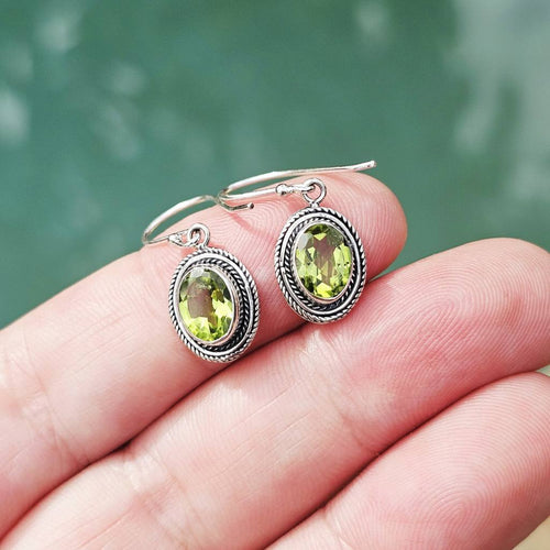 Peridot Faceted Earrings | Vibrant Energy