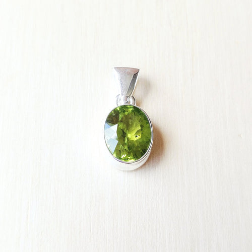 Peridot Faceted Pendant | Vibrant Energy