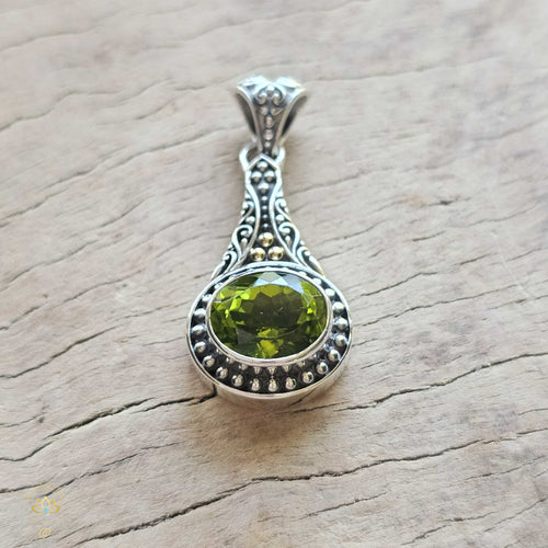 Peridot Faceted Pendant | Inner Peace