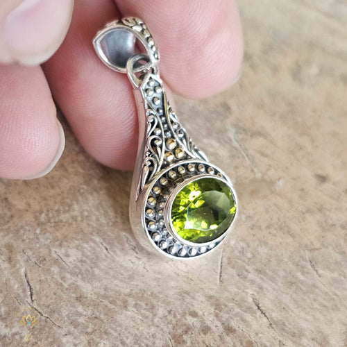 Peridot Faceted Pendant | Inner Peace