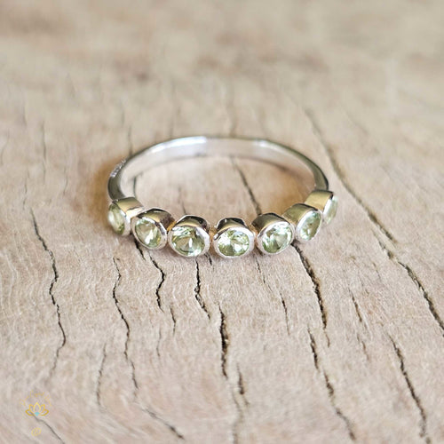 Peridot Faceted Ring | Heart Activation